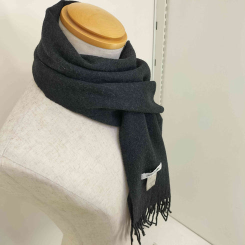 ラコステ LACOSTE ワンポイントロゴ ウール フリンジ マフラー メンズ